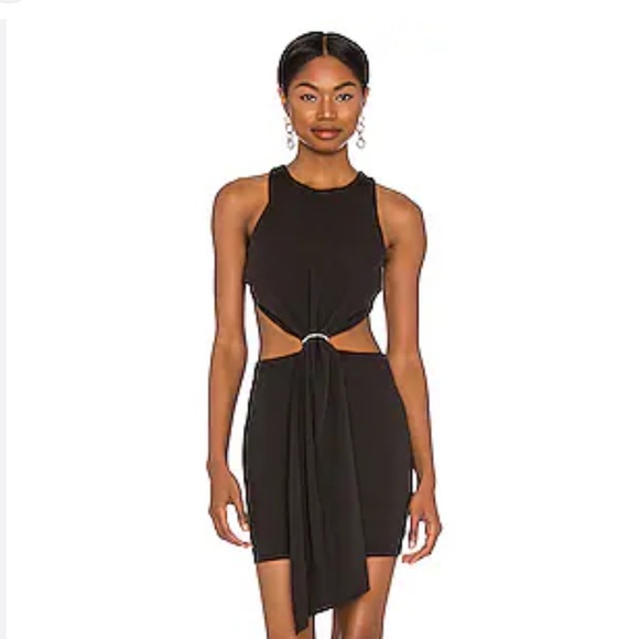 ELEGANT BLACK NBD DENISSE MINI  DRESS - Picture 3 of 3